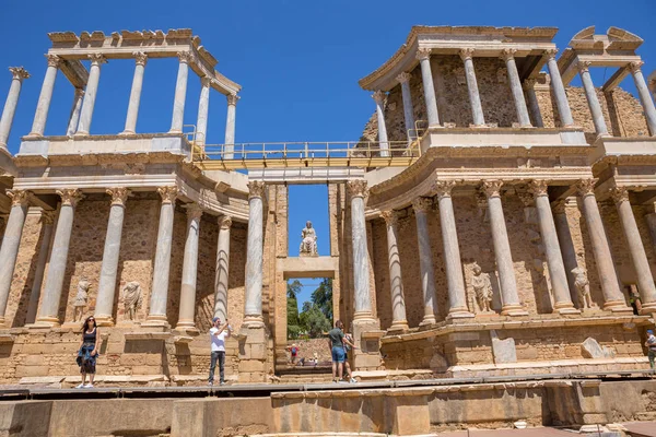 Antique Roman Theatre of Merida — Stock Photo, Image