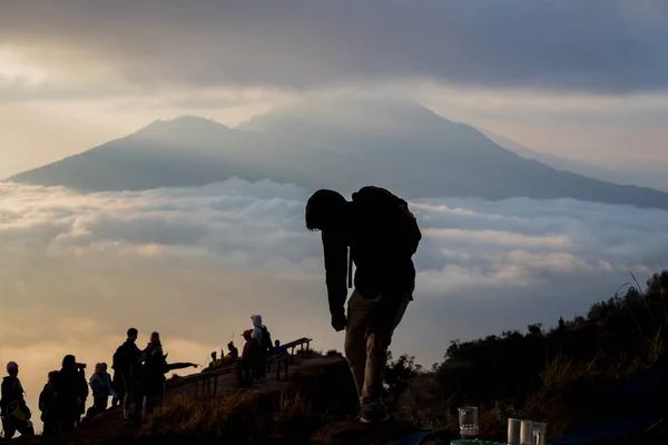 Au sommet du volcan Batur — Photo