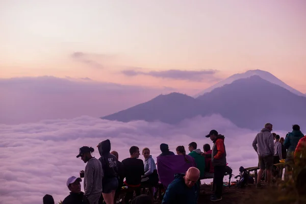 En la cima del volcán Batur — Foto de Stock