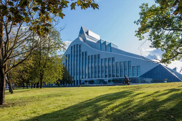 Biblioteca nacional de latvia — Fotografia de Stock