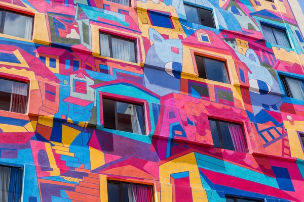 Detail of a colorful Building Exterior — Stock Photo, Image