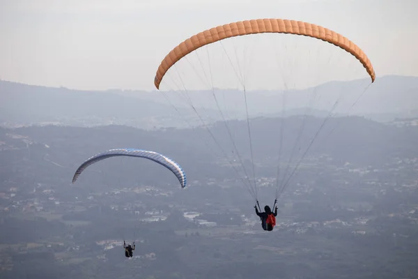 Caldelas Portugal Paragliding Aboua Cup North Portugal Caldelas Portugal — стокове фото