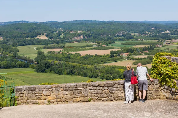 Domme, Dordogne, França Imagem De Stock