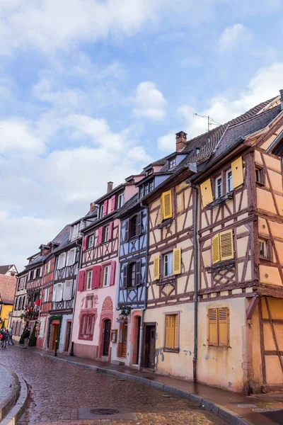 Traditionella byggnader i Colmar — Stockfoto