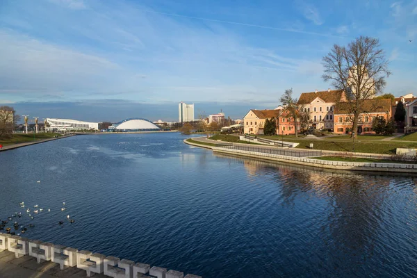 Paesaggio nella città di Minsk — Foto Stock