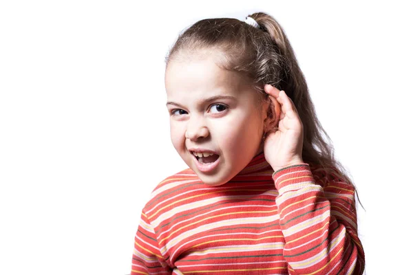 Child Does Obey Parents Child Has Hearing Problems Child Does Stock Image