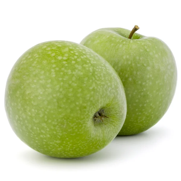 Groene appels geïsoleerd — Stockfoto