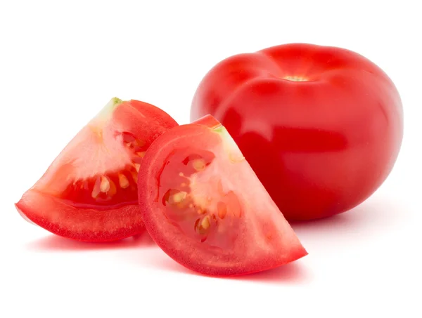 Tomate en rodajas aislado —  Fotos de Stock