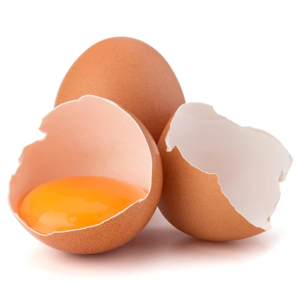 Råa ägg isolerade — Stockfoto
