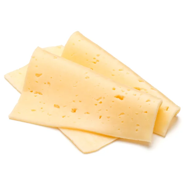 Cheese slices isolated — Stock Photo, Image