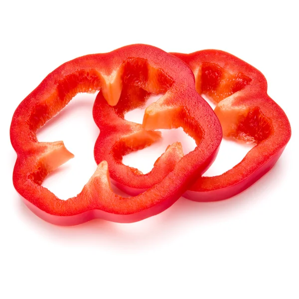 Шматочки червоного солодкого болгарського перцю — стокове фото