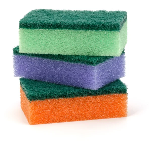 Sponges isolated on white — Stock Photo, Image