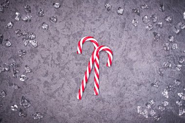 Noel tebrik kartı. Noel candy koni