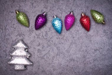 Noel tebrik kartı. Yeni yıl sembolü