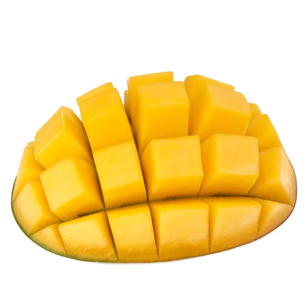 Sliced mango cubes — Stock Photo, Image