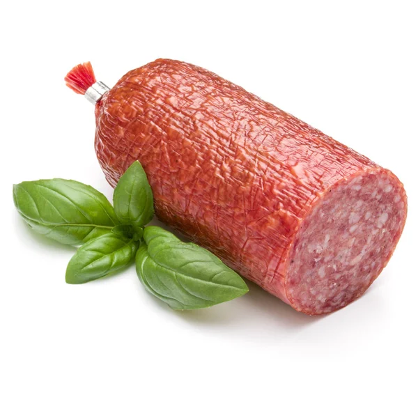 Kiełbasa wędzona salami — Zdjęcie stockowe