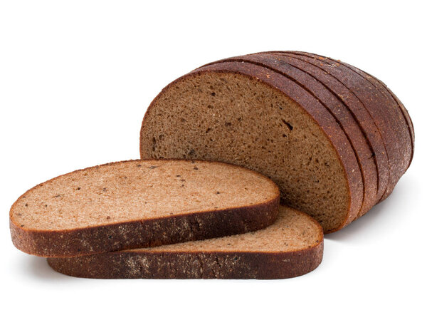 Fresh sliced rye bread loaf 