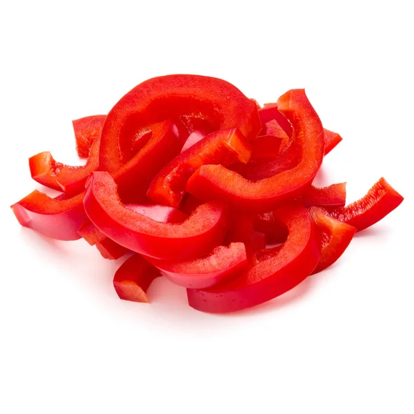 Κόκκινη γλυκιά πιπεριά κομμένη λωρίδες — Φωτογραφία Αρχείου