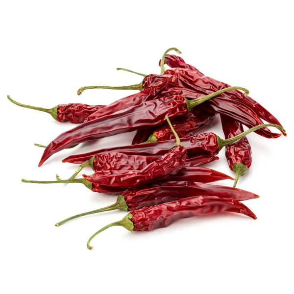 Dried red chili or chilli cayenne peppers — Stock Photo, Image