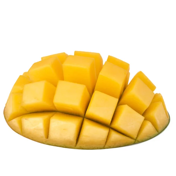 Sliced mango cubes — Stock Photo, Image