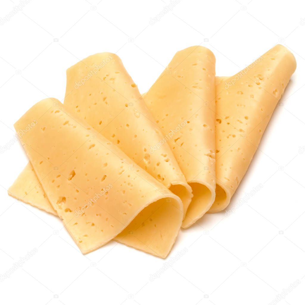 Fresh cheese slices 