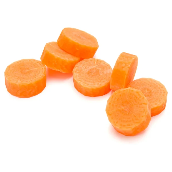 Нарезанные морковные ломтики — стоковое фото