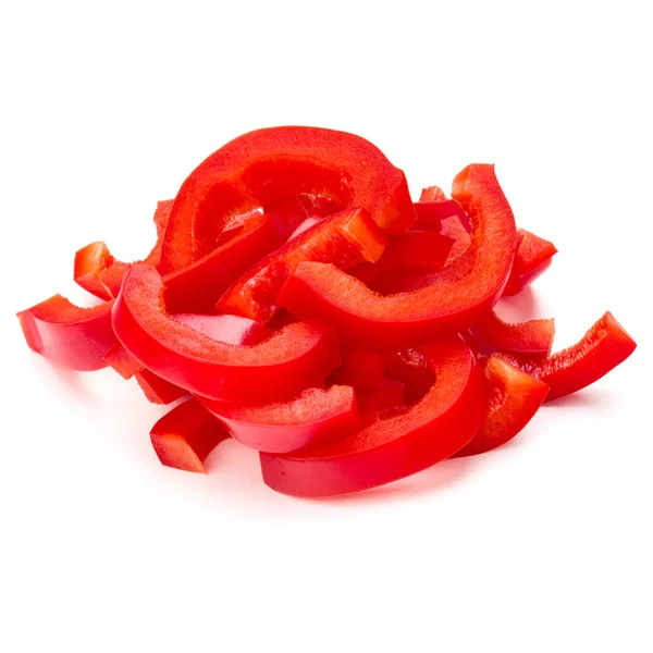 Κόκκινη γλυκιά πιπεριά, φέτες — Φωτογραφία Αρχείου