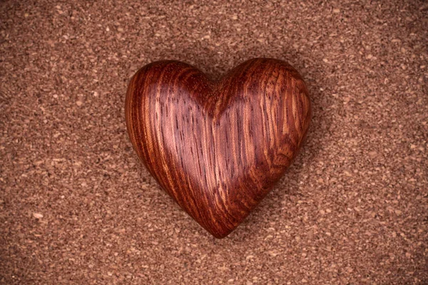 Un corazón de madera — Foto de Stock