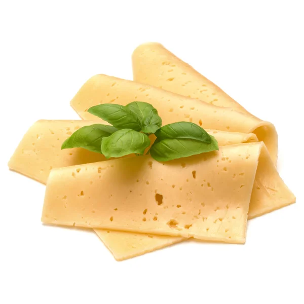 Fette di formaggio isolate — Foto Stock