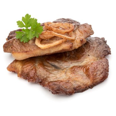 Kızarmış domuz eti. 