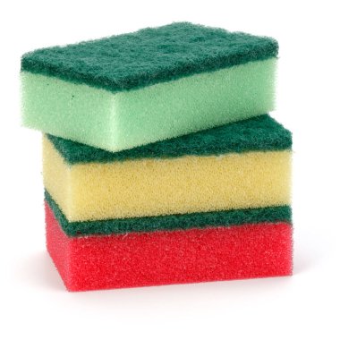 Yığılmış sünger izole