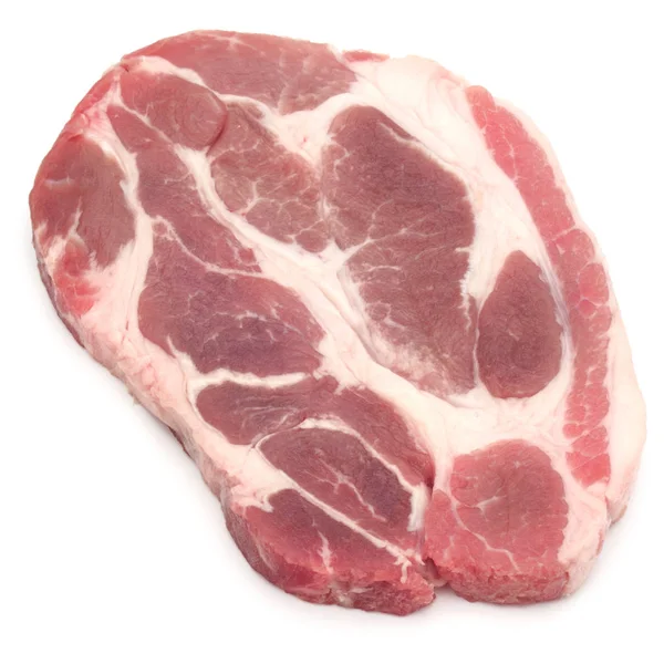 Raw pork neck chop meat — Stock Photo, Image