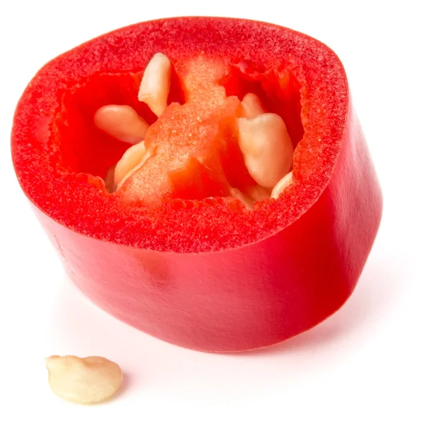 Plasterki chili czerwony lub pieprzu cayenne — Zdjęcie stockowe