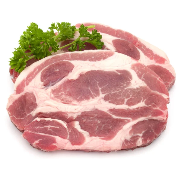 生猪肉脖子剁肉 — 图库照片