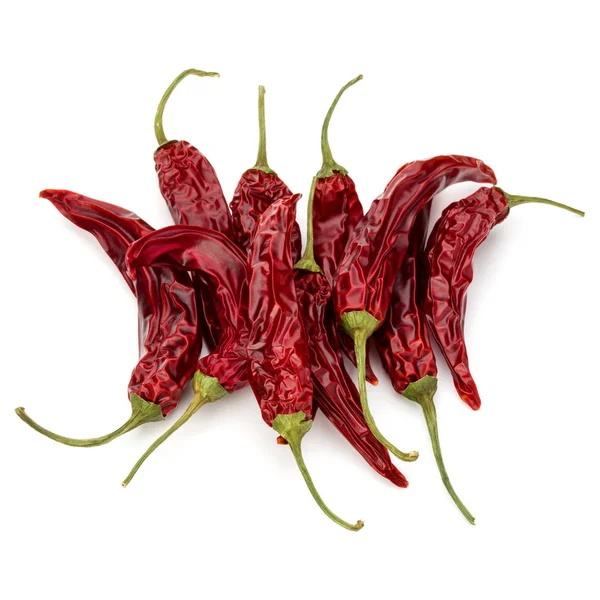 Sušené červené chilli nebo chilli papričky — Stock fotografie