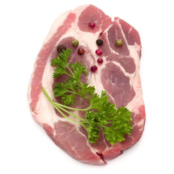 Wieprzowa szyi kotlet mięso — Zdjęcie stockowe