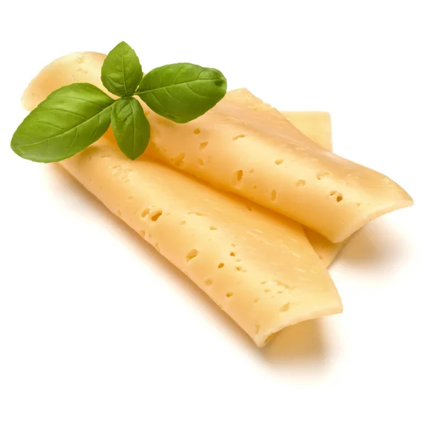 Rebanadas de queso aisladas —  Fotos de Stock