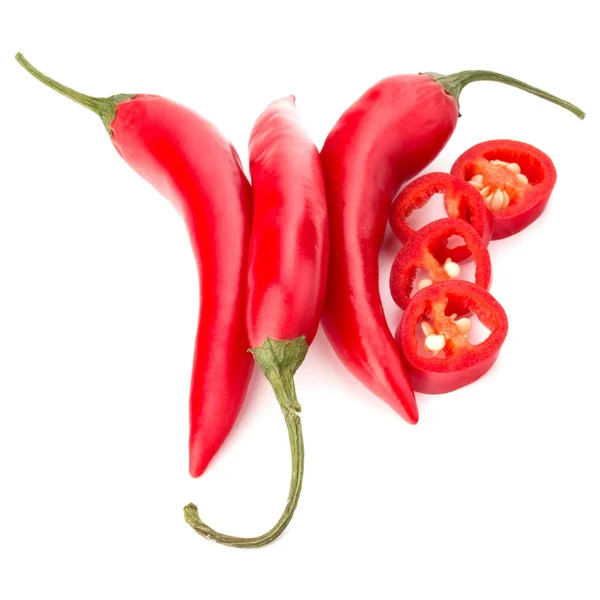 Sliced red chili or chilli cayenne pepper — Stock Photo, Image