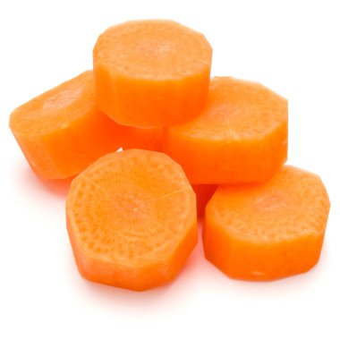 doğranmış havuç dilimleri