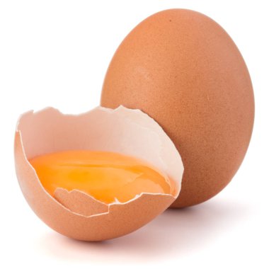 Kırık yumurta ve çiğ yumurta