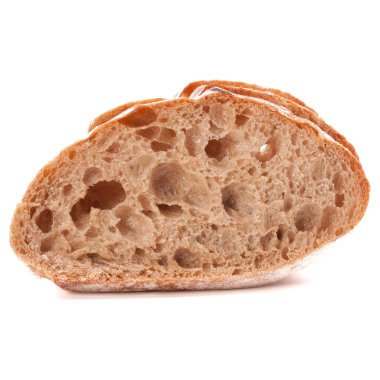 Taze ciabatta ekmeği dilim