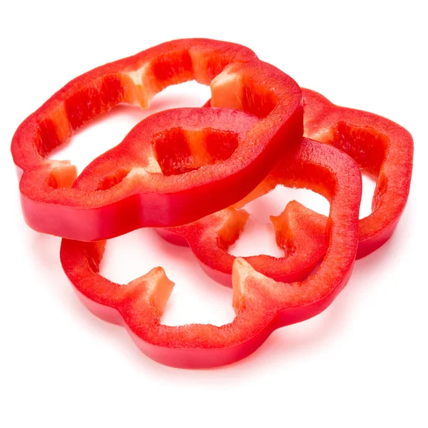 Plátky červené sladké papriky — Stock fotografie