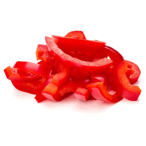 Rayas en rodajas de pimiento rojo — Foto de Stock