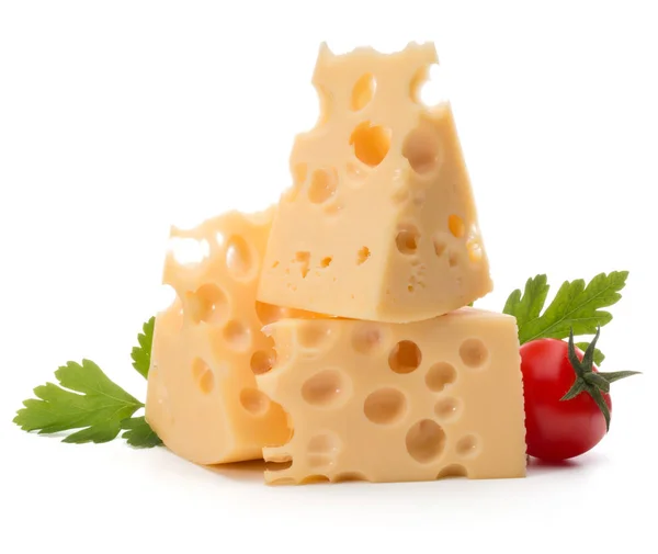 奶酪块和樱桃番茄 — 图库照片