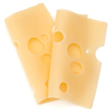 iki peynir dilimleri 