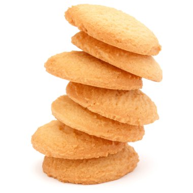 yığılmış kısa pasta kurabiye