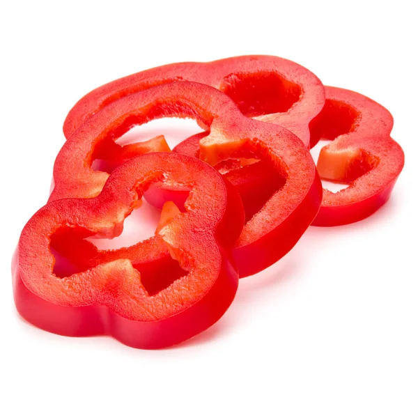 Kırmızı tatlı biber dilimleri — Stok fotoğraf