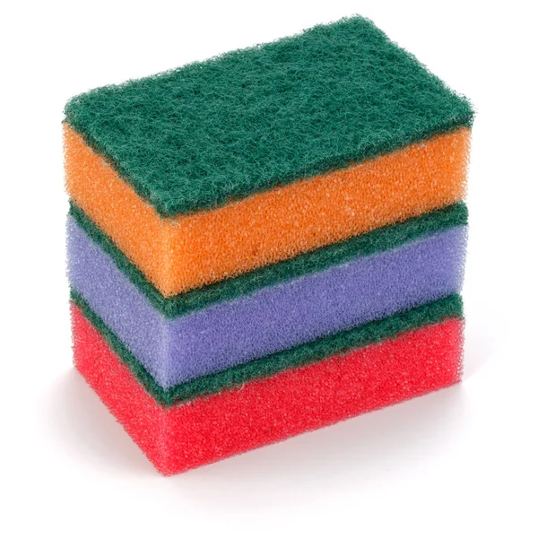 Stacked color sponges — Stock Photo, Image