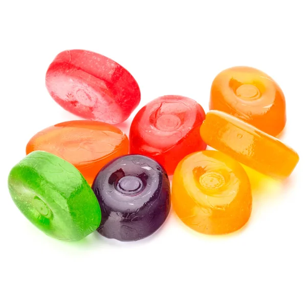 Colorful fruit hard sugar candies — Stock Photo, Image
