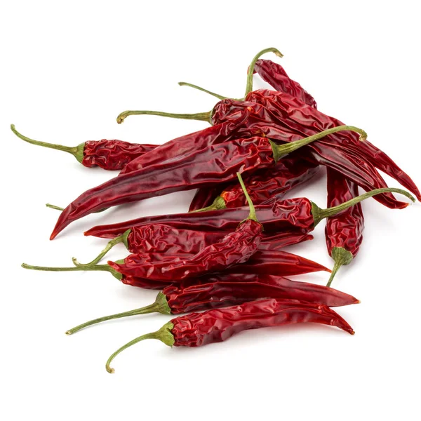 Sušené červené chilli papričky cayenne — Stock fotografie